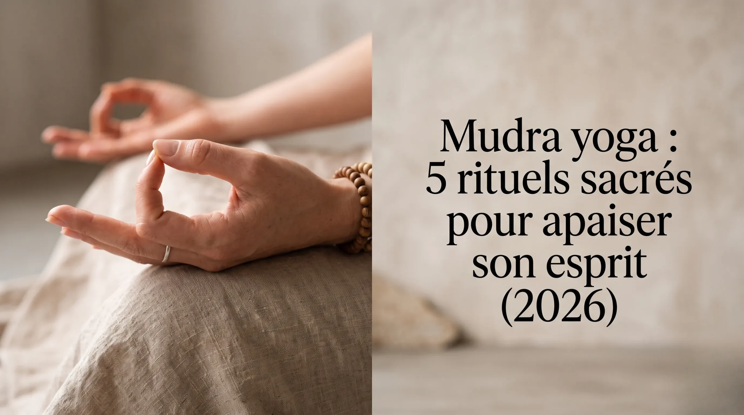 Image à la une : Mudra yoga : 5 rituels sacrés pour apaiser son esprit (2026)