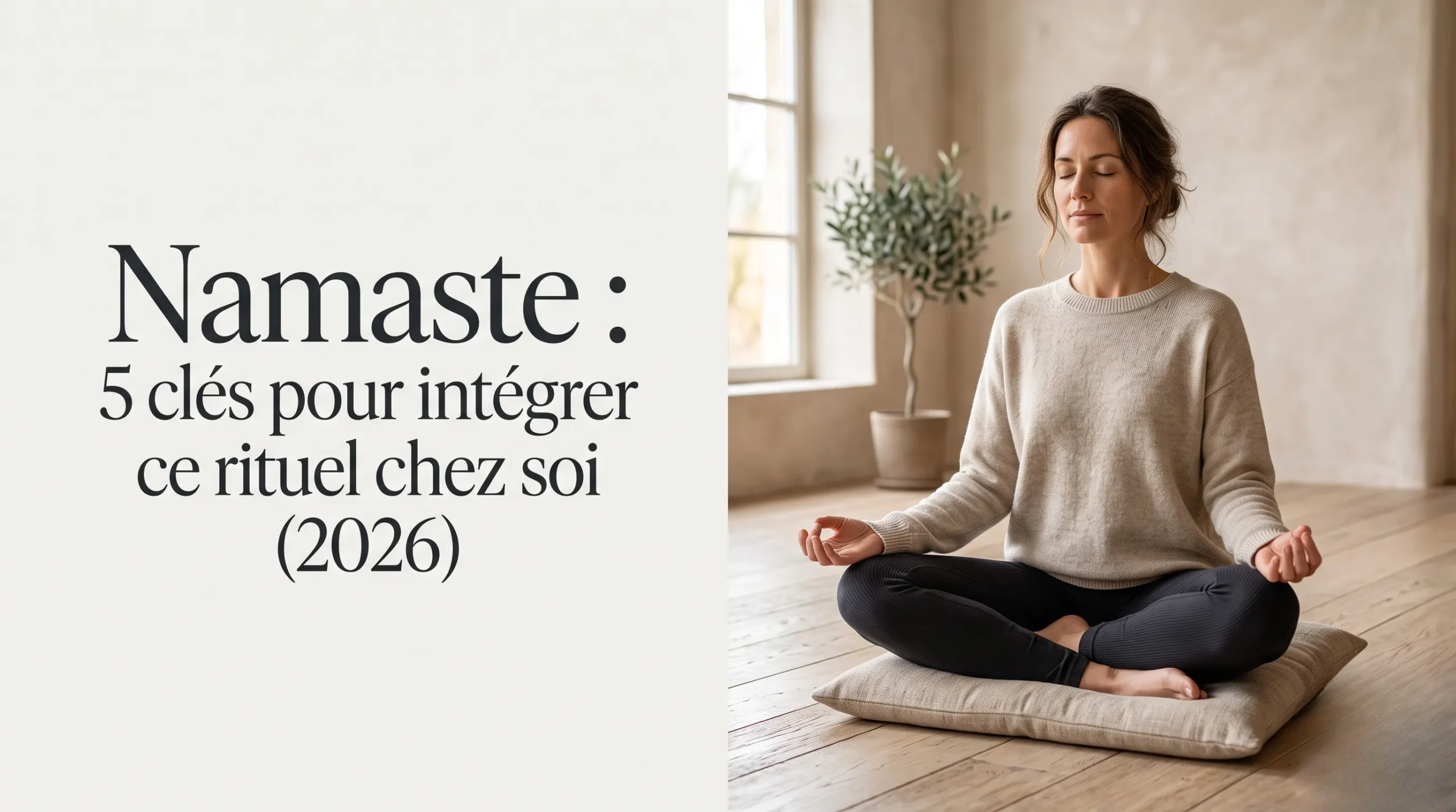 Image à la une : Namaste : 5 clés pour intégrer ce rituel chez soi (2026)