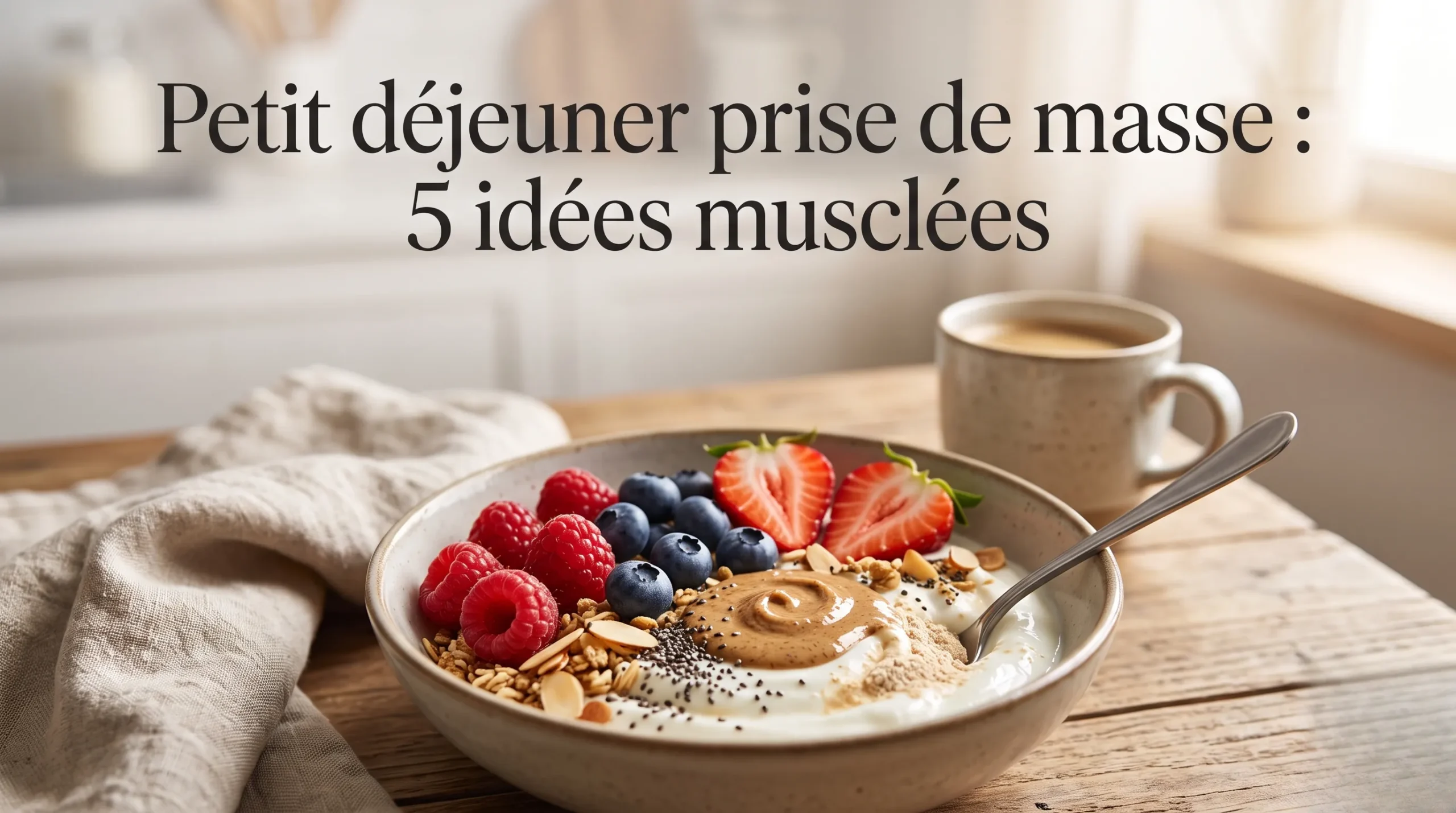 Image à la une : Petit déjeuner prise de masse : 5 idées musclées